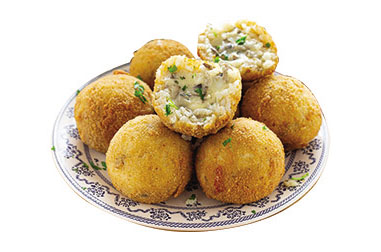 Arancini funghi e taleggio
